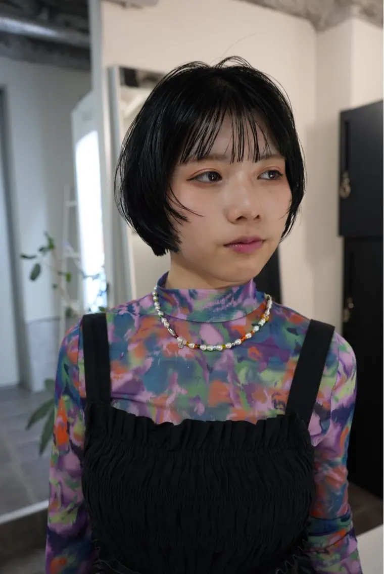 ショート ショートボブ ボブ ショートヘア カット トリートメント 新宿/ブリーチ /パーマ/戸羽のヘアスタイル