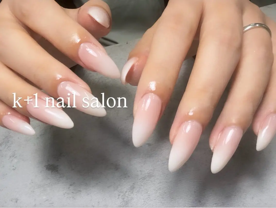 ロング ハンドネイル k+1 nail salonのネイルデザイン