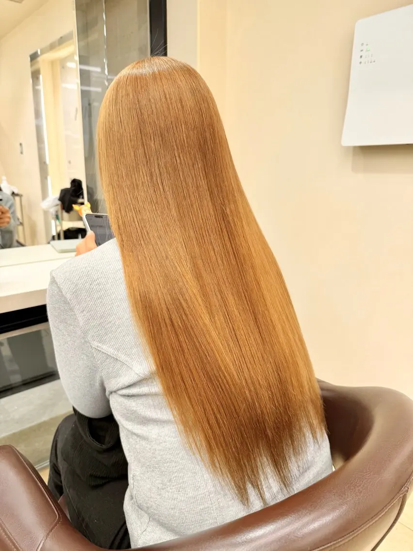 ロング カラー 【縮毛矯正/髪質改善 /ケアカラー】十場のヘアスタイル