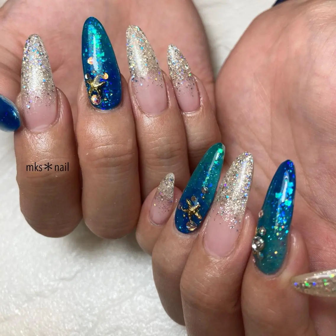 ネイル ハンドネイル mks＊nail //  枚方長尾のネイルデザイン