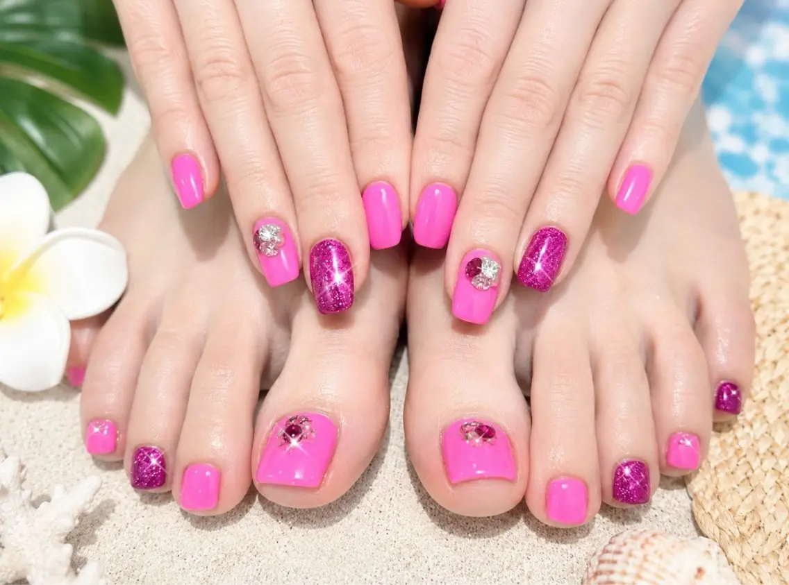 ネイル フットネイル ジェルネイル Nailsalon Rのネイルデザイン