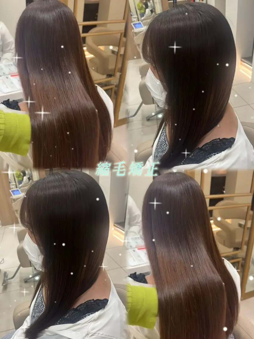 ロング 縮毛矯正 透明感カラー上大岡/ yuzu🌺☪️のヘアスタイル