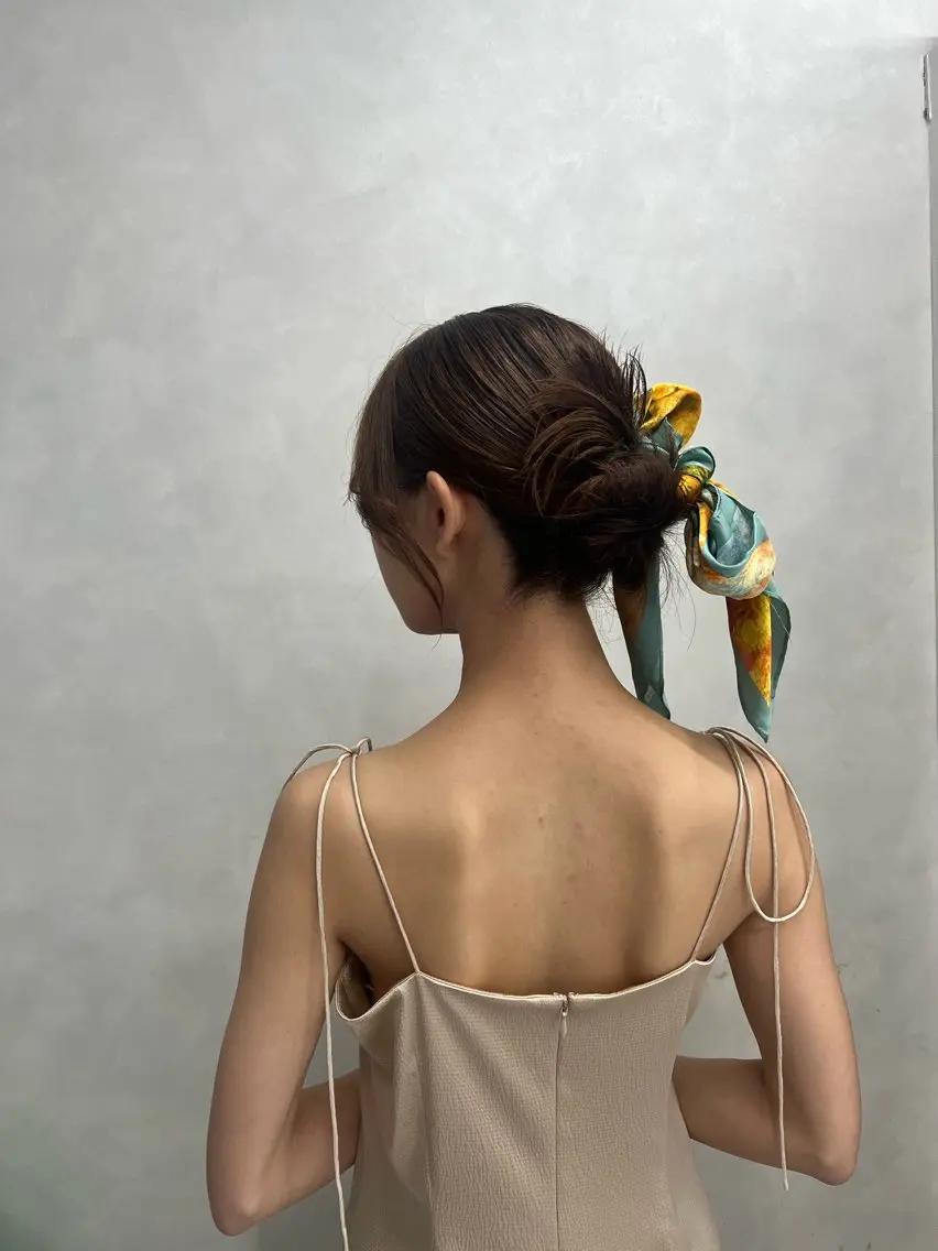 セミロング カラー ヘアアレンジ ヘアセット 🎨カラー満足度 500%💫ヅル💫のヘアスタイル