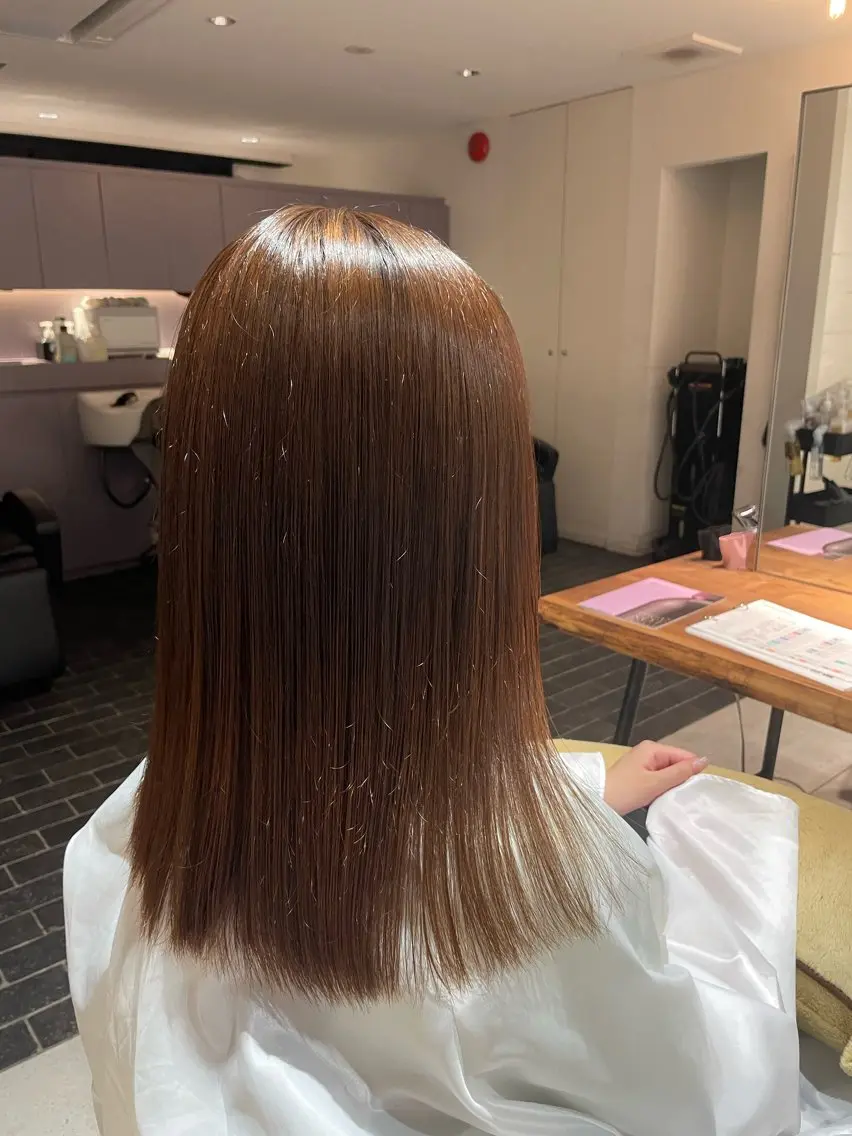 セミロング トリートメント 6月予約は辻堂店✨ 野井琢生のヘアスタイル