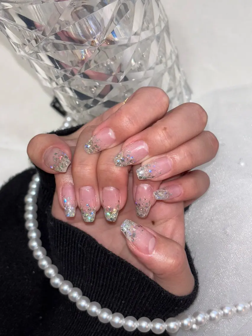 ネイル ラメ(グリッター) ハンドネイル ネイルサロン Fleurのネイルデザイン