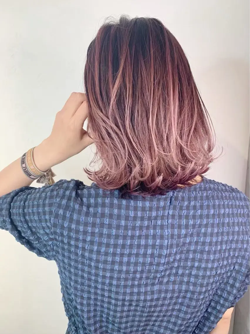 ミディアム カット ヘアカラー BUCKS【天王寺】 バックス【駅30秒】のヘアスタイル