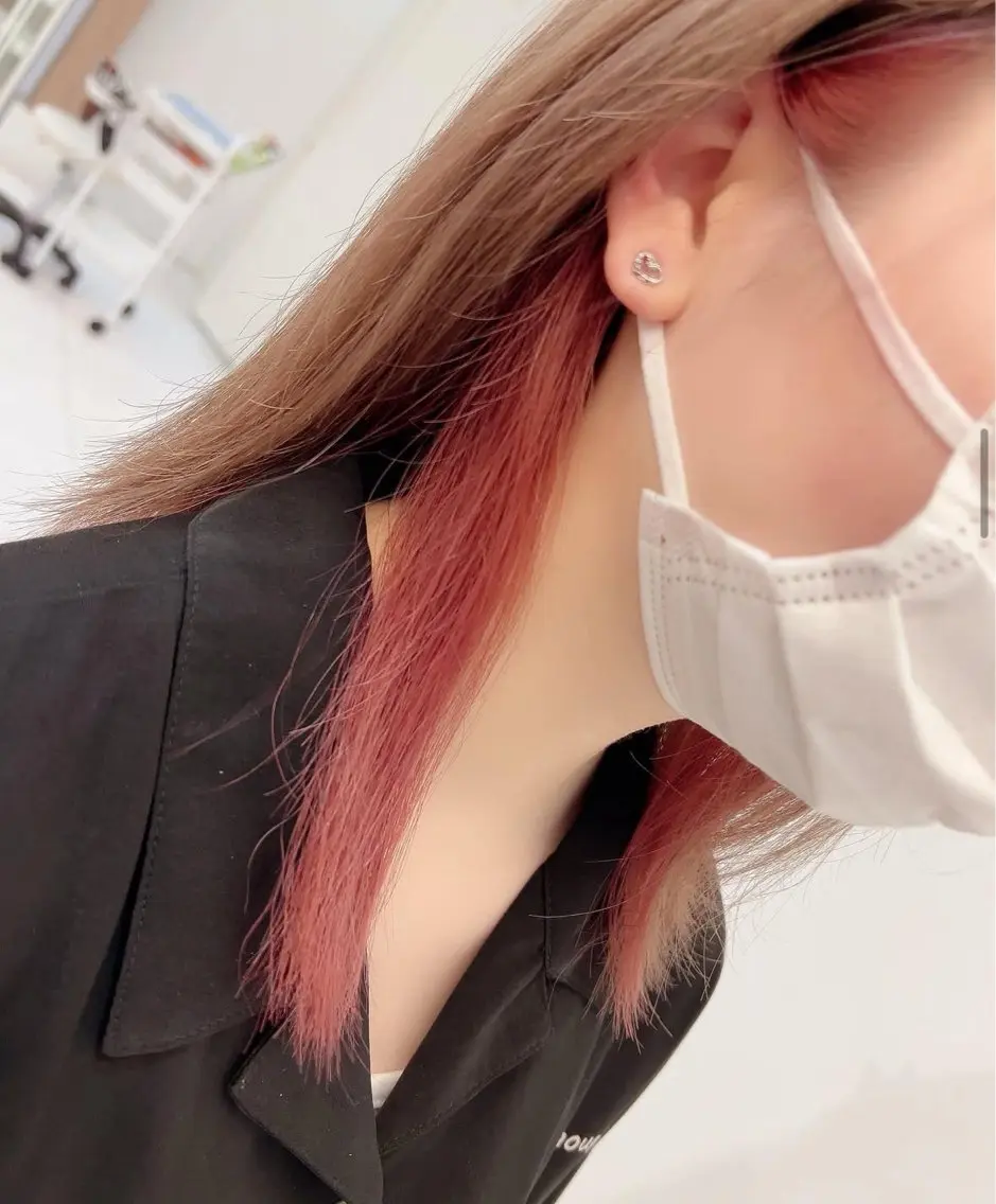 カラー インナーカラー ピンクカラー ⭐️shoko⭐️ LUCIE立川のヘアスタイル