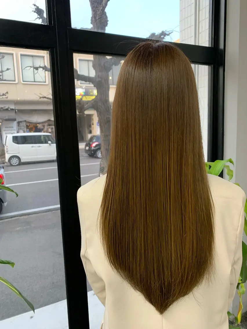 カラー ヘアカラー トリートメント 問屋町/艶髪/ momokaのヘアスタイル