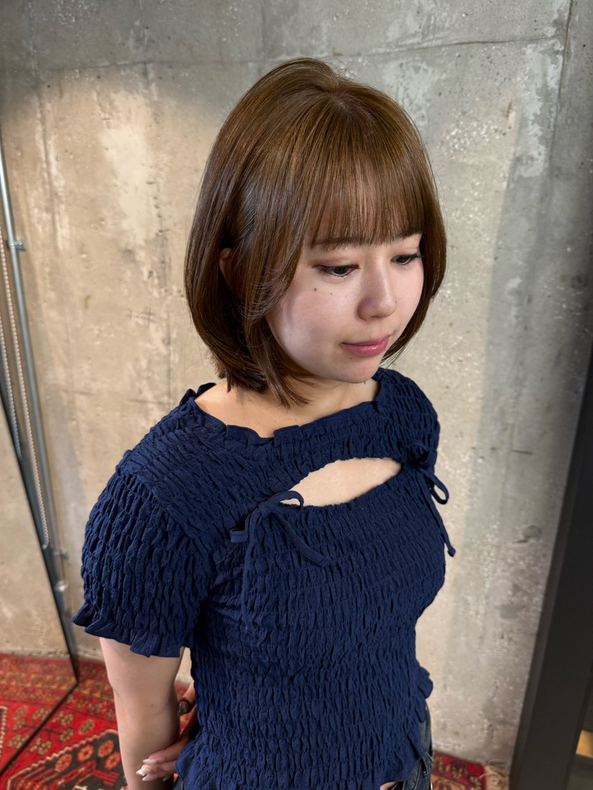 セミロング カット 似合わせレイヤー カット/yumeのヘアスタイル