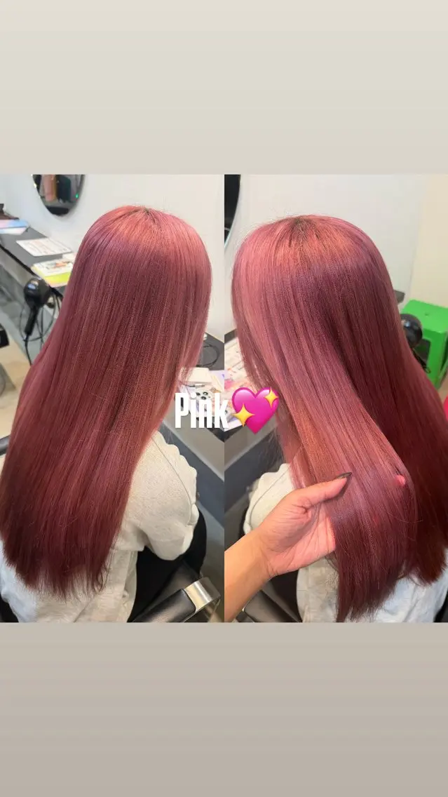 🩷大人気Pink🩷🎀ケアブリーチ+ピンクカラー🎀の写真