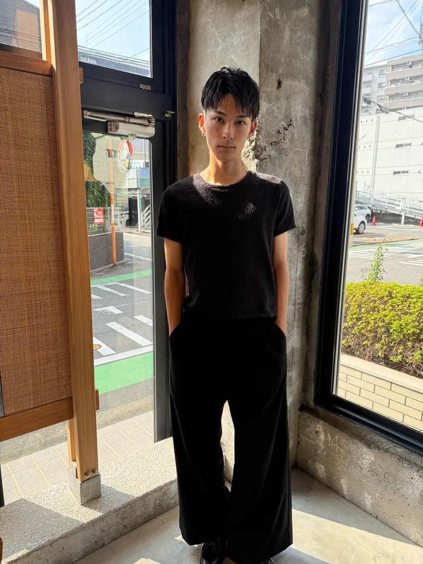 ショート メンズ カット 薬院平尾メンズパーマ メンズサロンkazのヘアスタイル