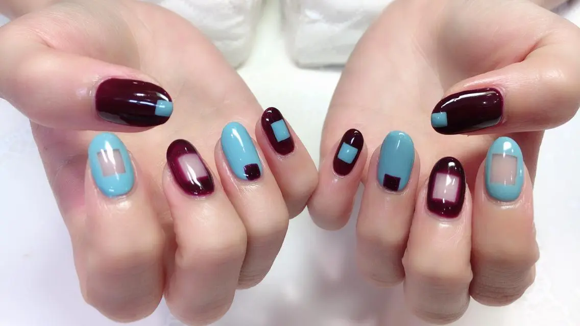 ネイル ニュアンスネイル スクエアネイル ハンドネイル フジタ エリカのネイルデザイン
