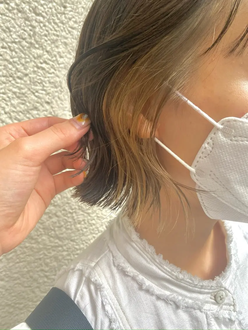 ショート 透明感カラー🍃 レイヤースタイル✨葵のヘアスタイル