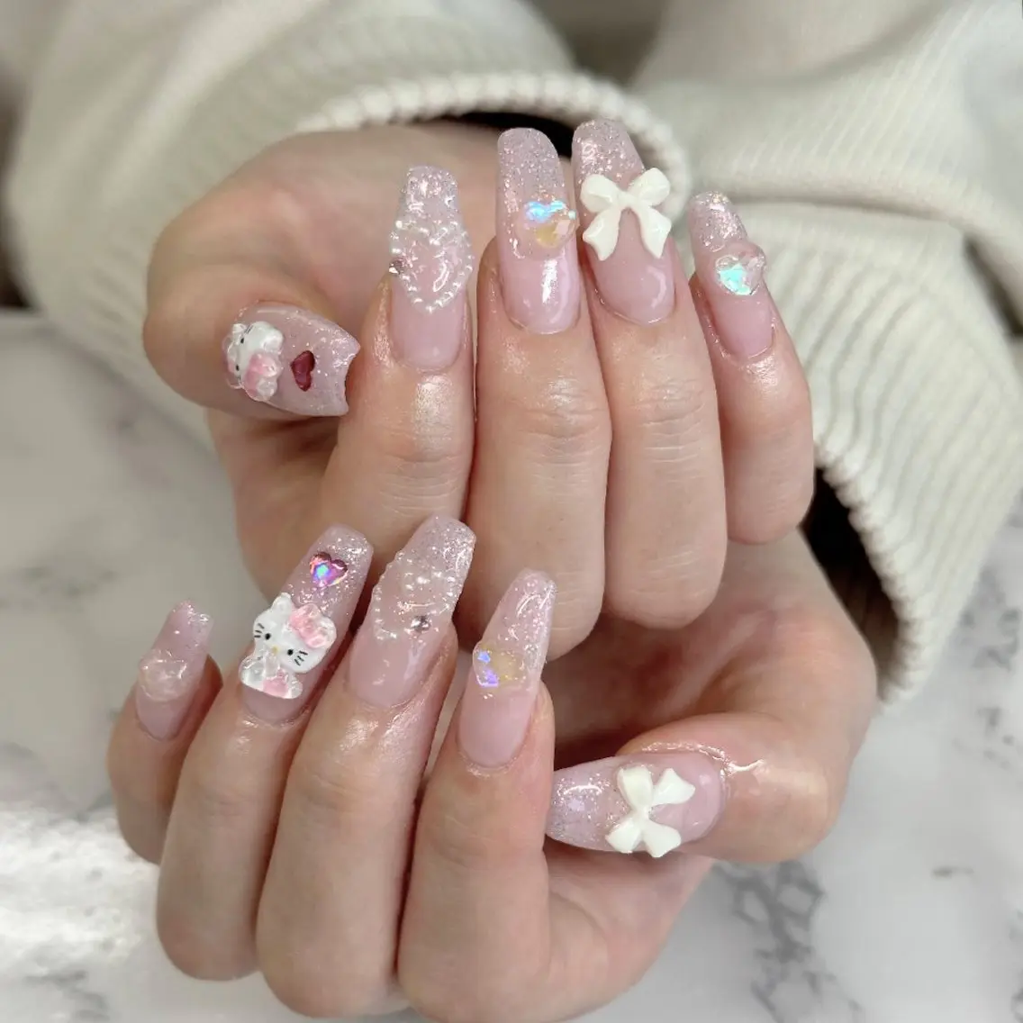 ネイル ハンドネイル salon iris 🦋北広島市大曲のネイルデザイン