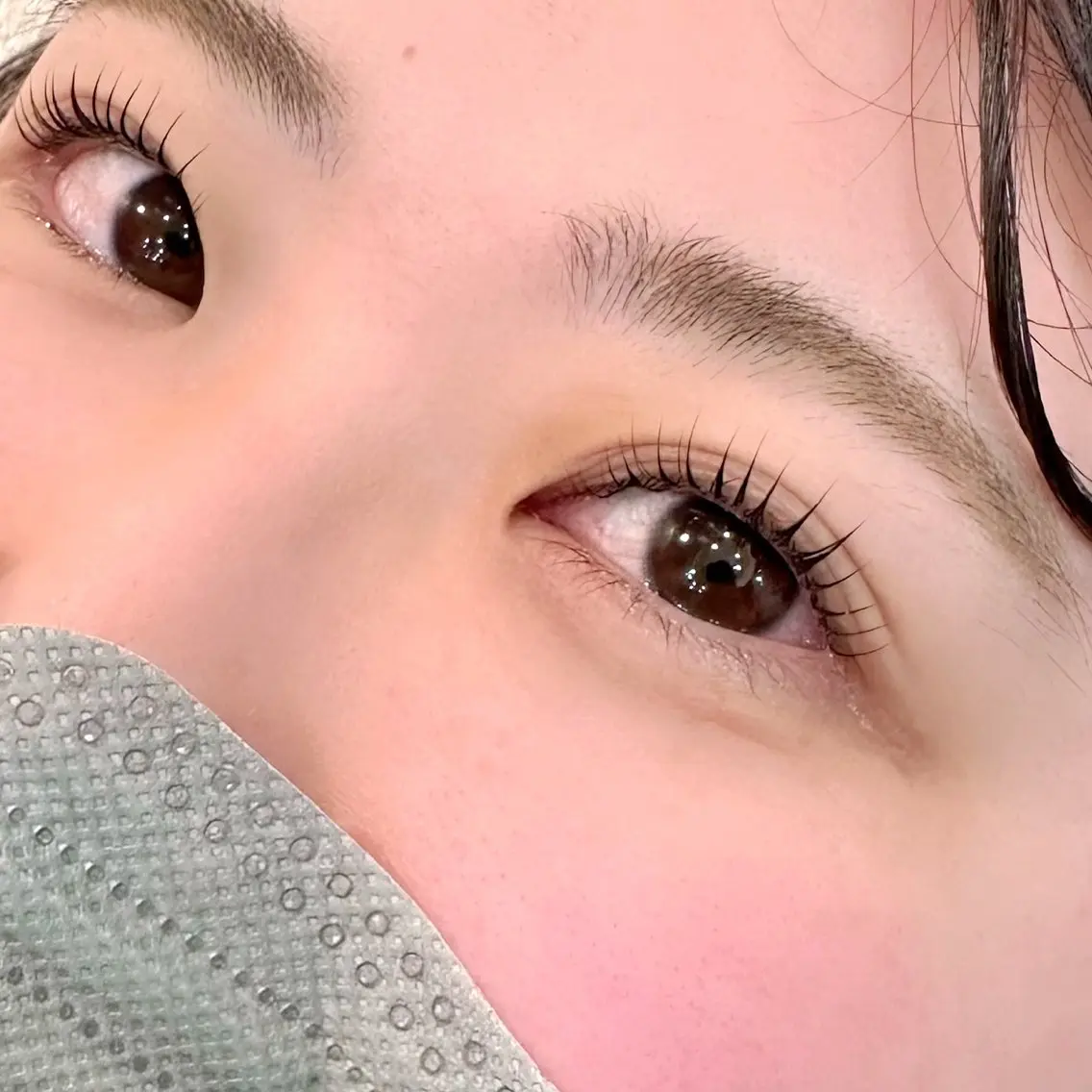 地まつげちゅるん🫧✨️上まつげパーマ🍀*゜まつ毛を守るエルスリー トリートメント使用!修復効果◎の写真