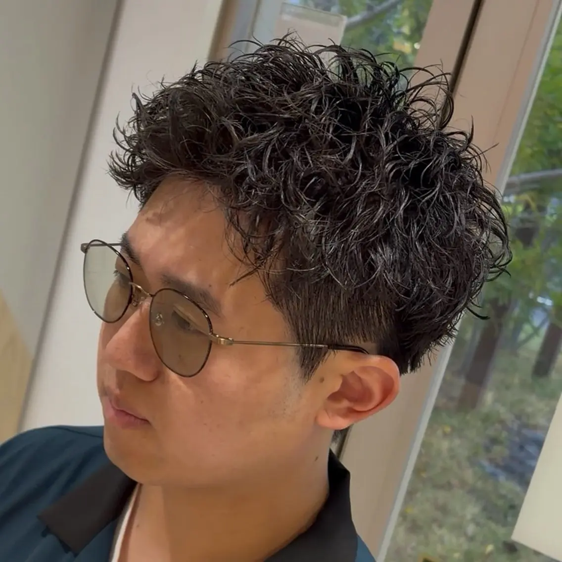ショート ショートヘア パーマ 米谷 理玖のヘアスタイル