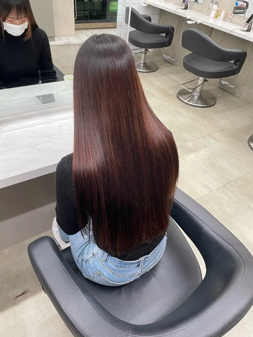 ロング カラー ヘアアレンジ 💗横浜美容室 💗HARUNAのヘアスタイル
