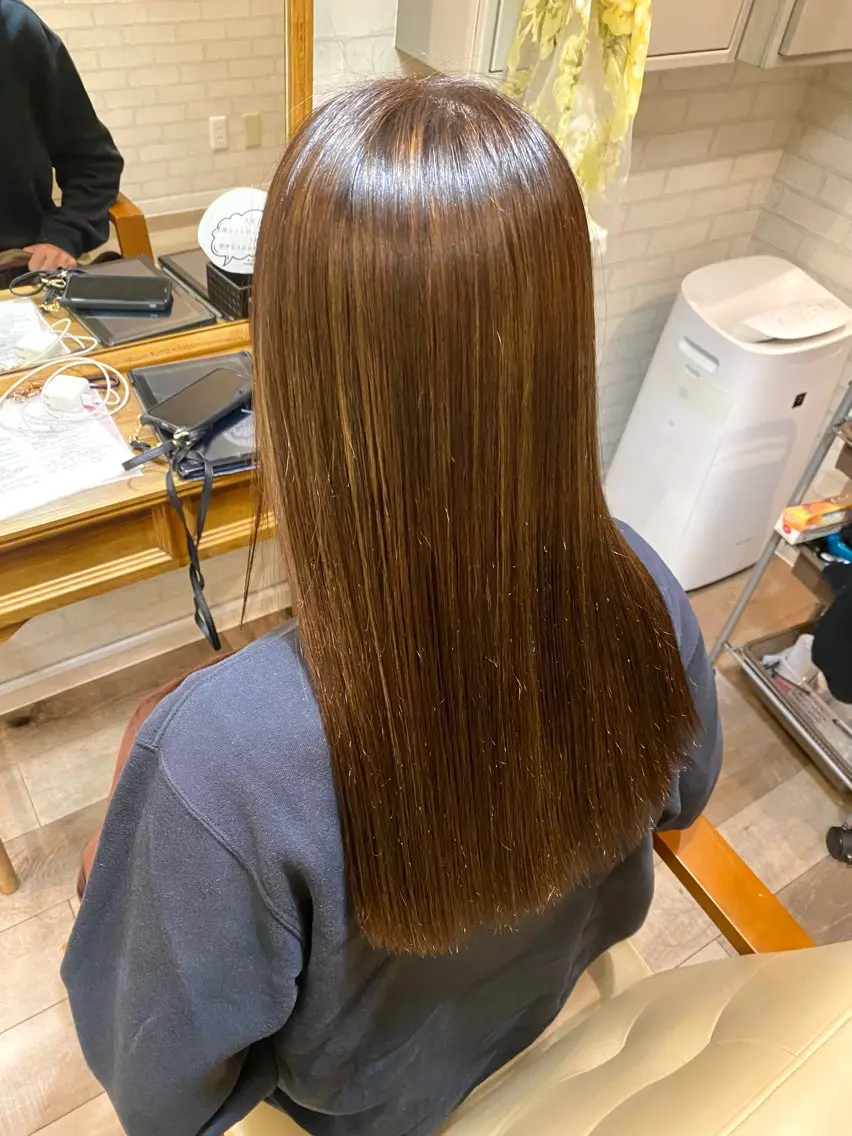 ロング カラー ヘアカラー トリートメント ヘッドスパ Aujuaソムリエ 🎨‎♡HARUのヘアスタイル