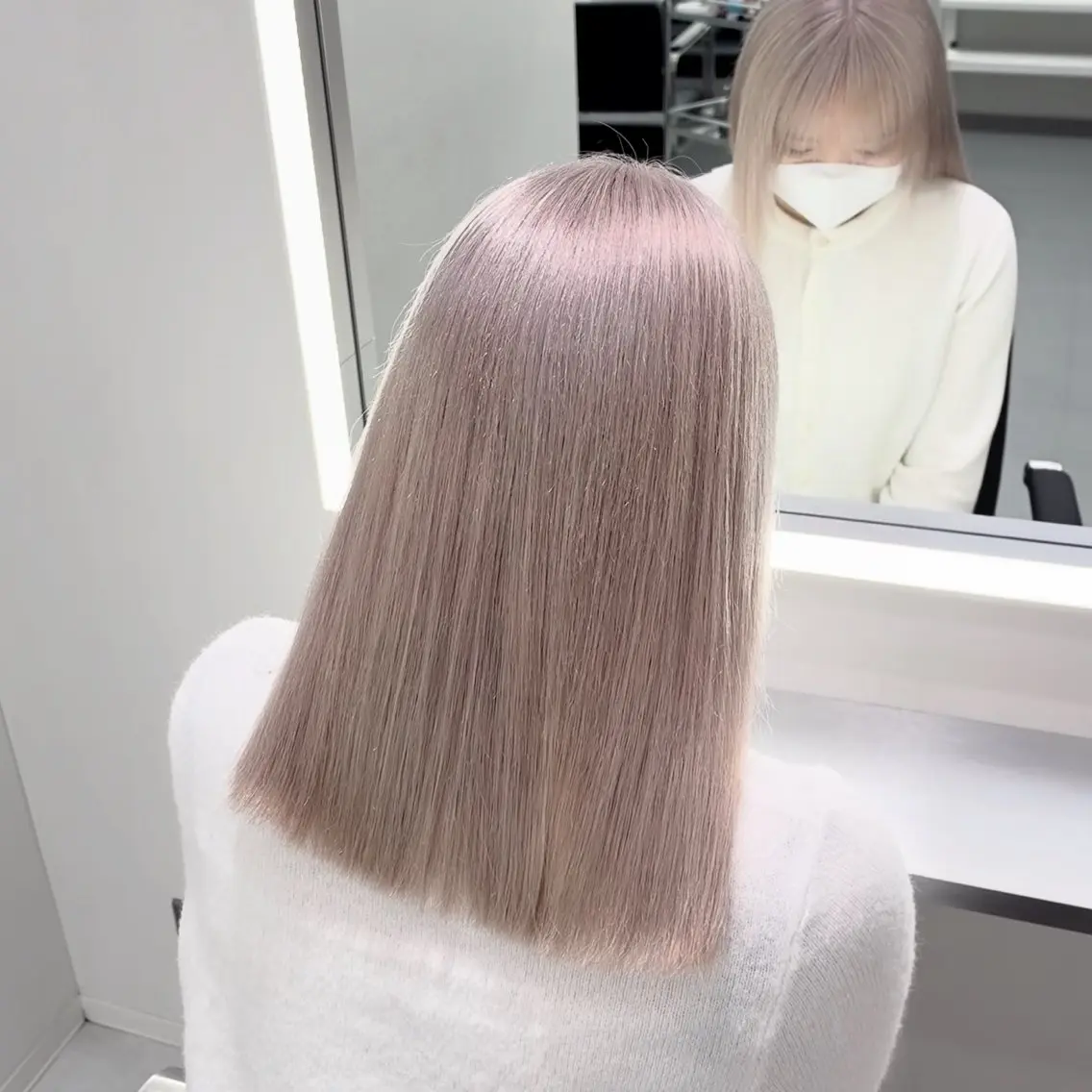 ミディアム ヘアカラー tace新宿 めいのヘアスタイル