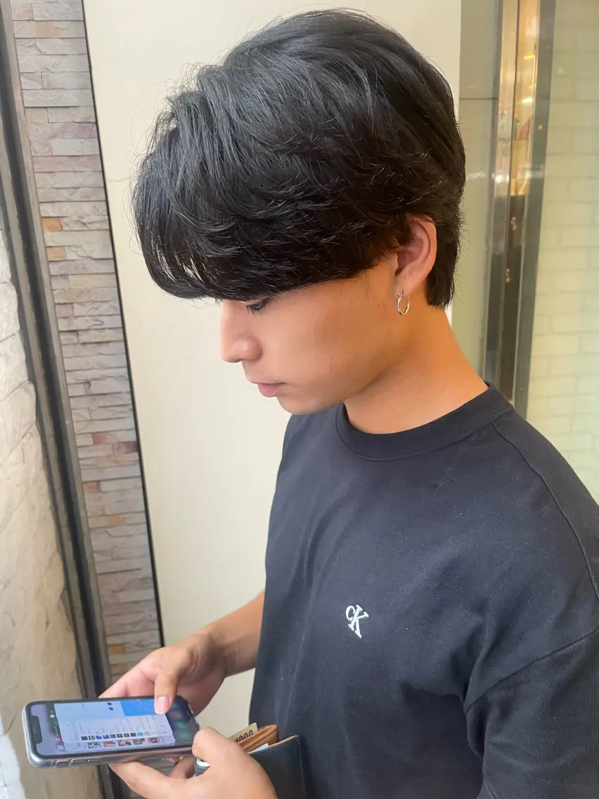 メンズ EARTH 山﨑龍馬のヘアスタイル