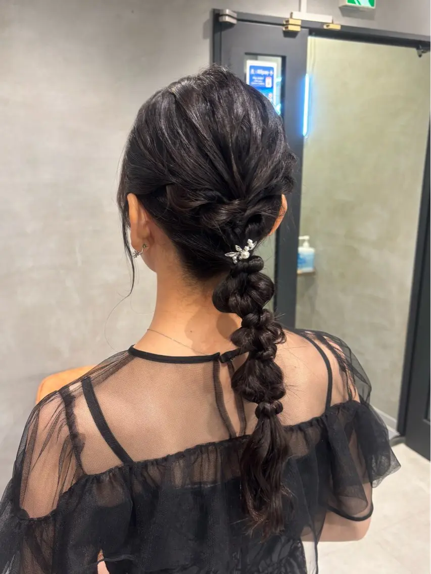 ヘアアレンジ ヘアセット 🤍艶モテカラー♡ ブラウン🤍Rimiのヘアスタイル