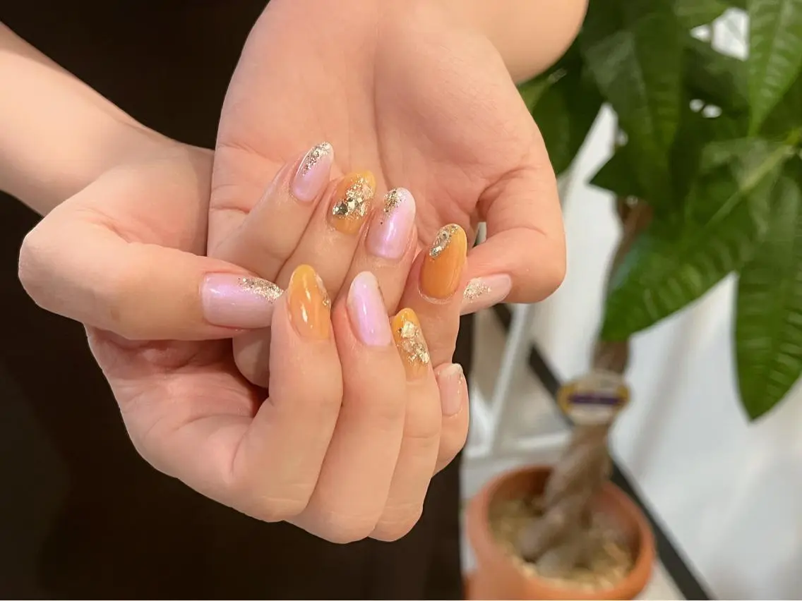 ネイル ハンドネイル Protea ❁⃘*.ﾟ清家 美穂のネイルデザイン
