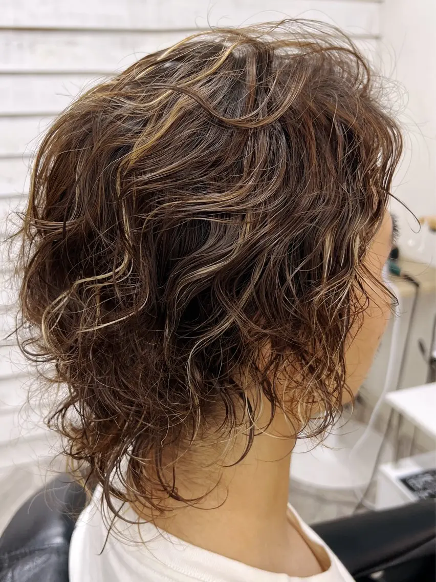 ミディアム パーマ Li'a【リア】 Sanaのヘアスタイル