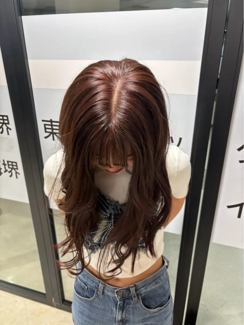 ロング カラー 今井 なごみのヘアスタイル