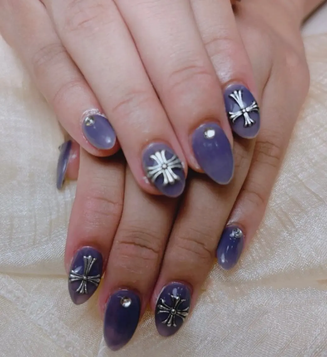 ネイル H3 Nail Tsuki🦋💙のネイルデザイン