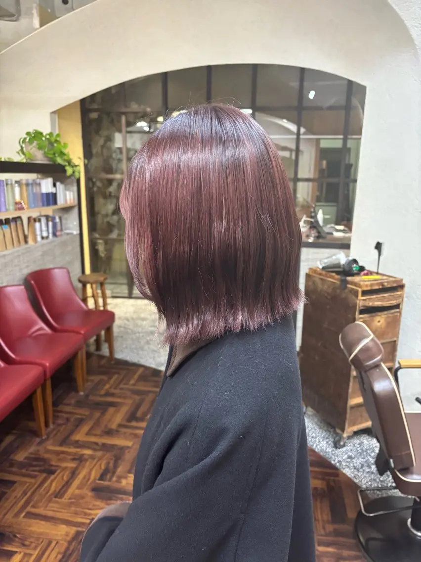 カラー ブラウンカラー ピンクカラー zerohair むらなかあやね🐰ᩚのヘアスタイル