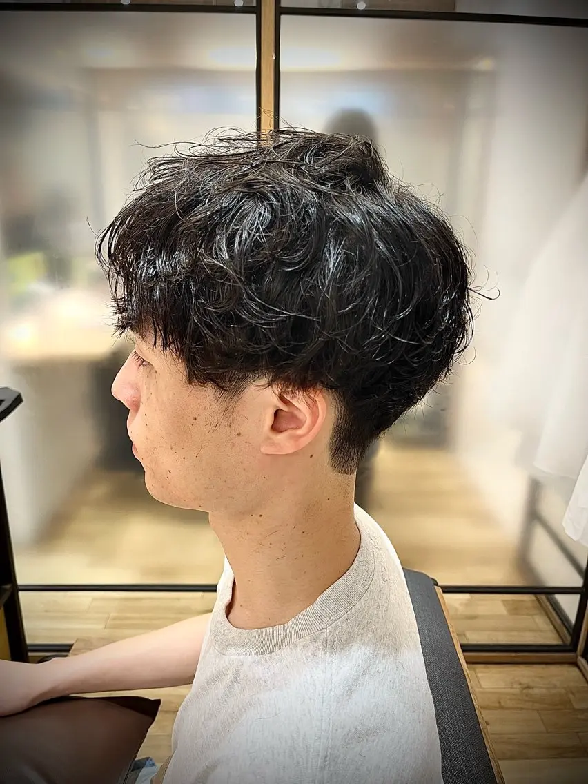 パーマ メンズ メンズパーマ 🟦メンズ特化🟦 たかしま　あさひのヘアスタイル