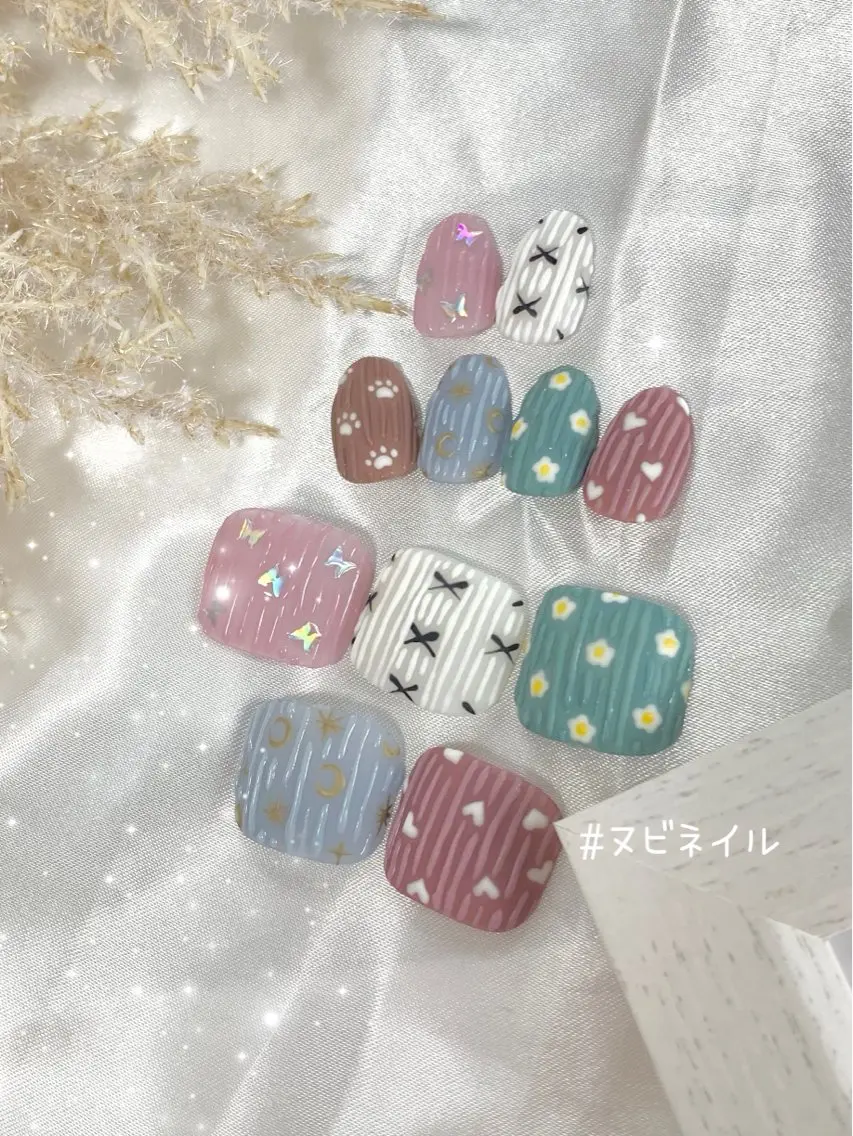 ネイル アートネイル 韓国ネイル ハンドネイル Cinnamil オーナーRioのネイルデザイン