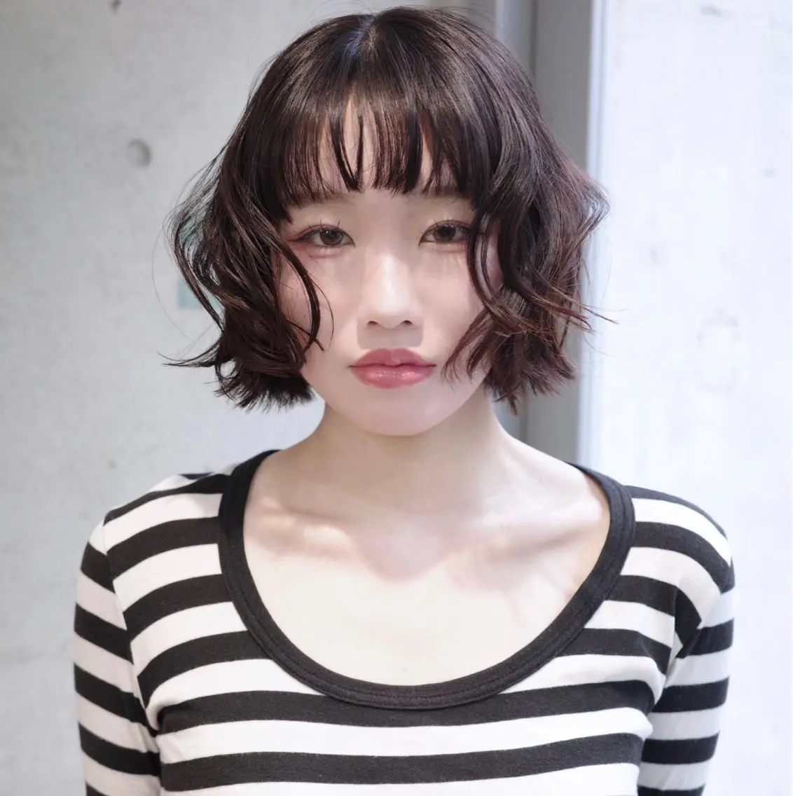 ショート 切りっぱなしボブ ボブ カット トリートメント 田中 里奈のヘアスタイル