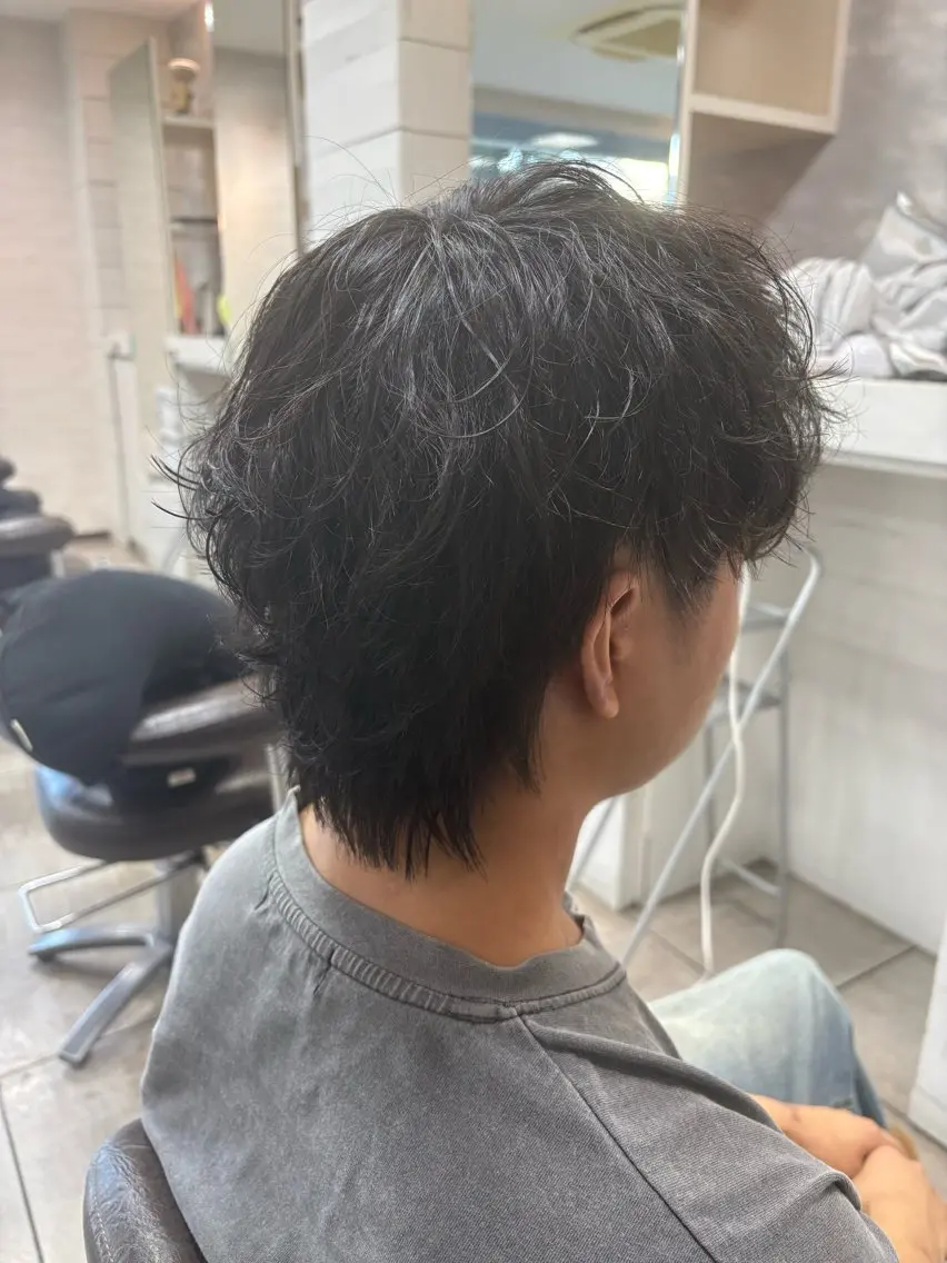 メンズ カット パーマ メンズスタイル✂️ 赤阪 隼🐧のヘアスタイル