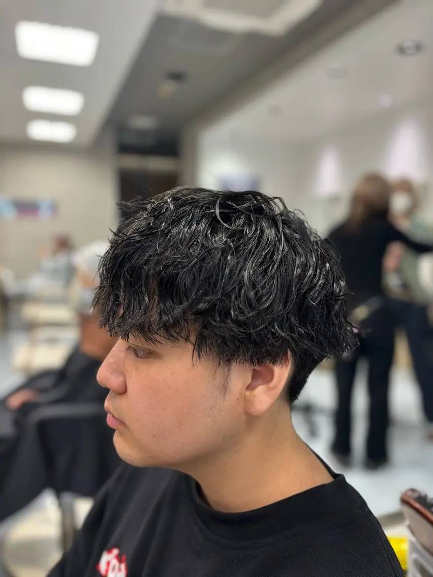 ショート パーマ メンズ カット パーマ メンズ特化韓国風 パーマスタイル/りんのヘアスタイル