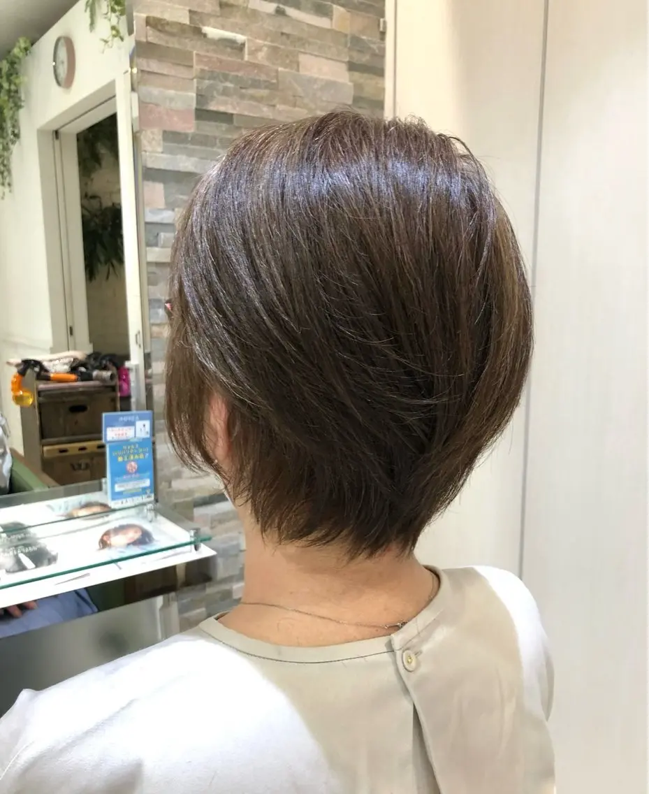 ショート ショートヘア 酸性ストレート特化× 艶髪師/及川のヘアスタイル