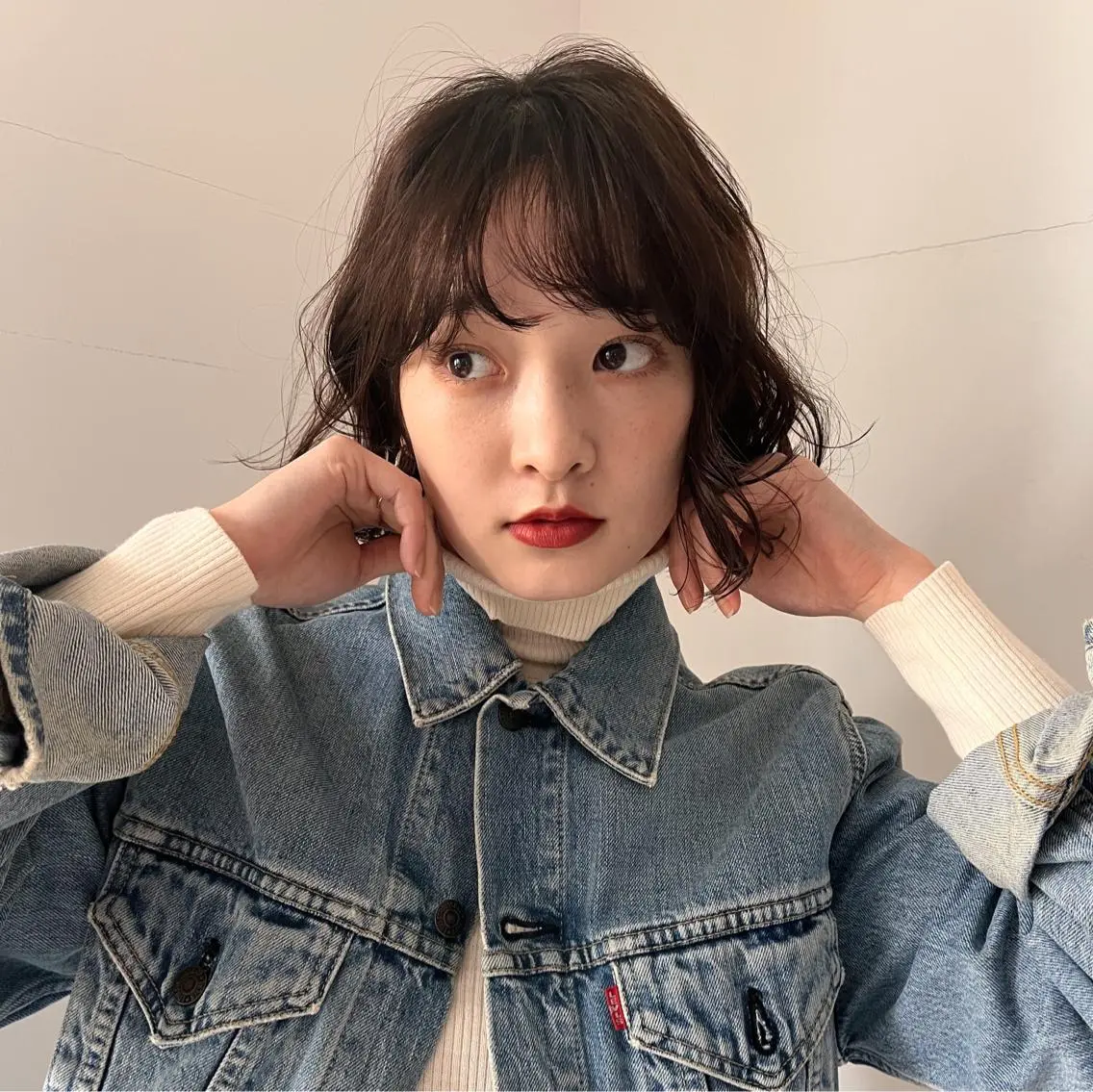 ショート ボブ 暖色/パーマ 🌼クニトウメイのヘアスタイル