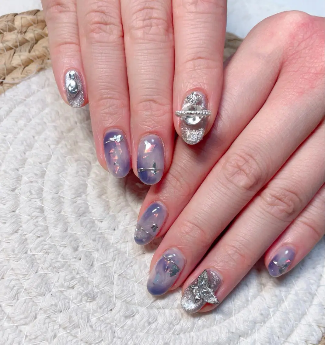ネイル ハンドネイル M 🌷Nail 長さだし専門店のネイルデザイン