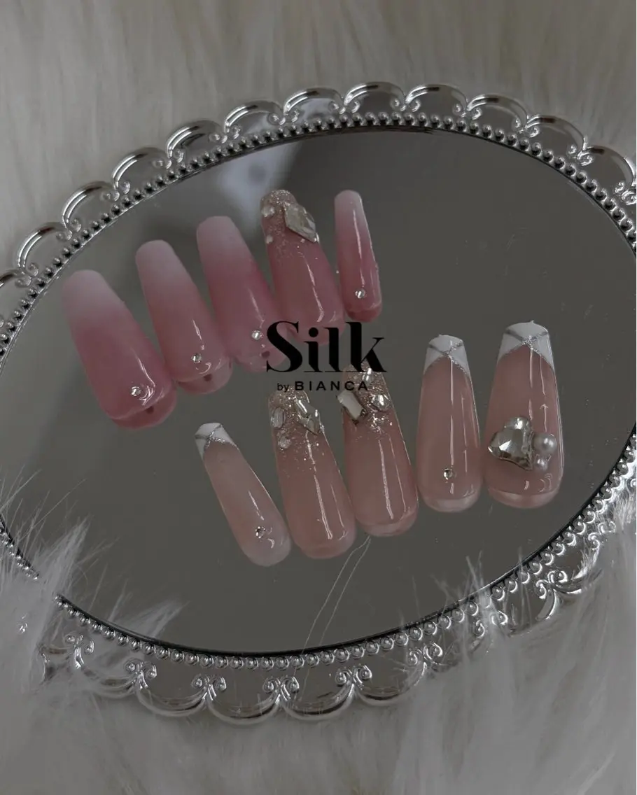 ネイル ハンドネイル 🎀Silk by Bianca陽菜果のネイルデザイン