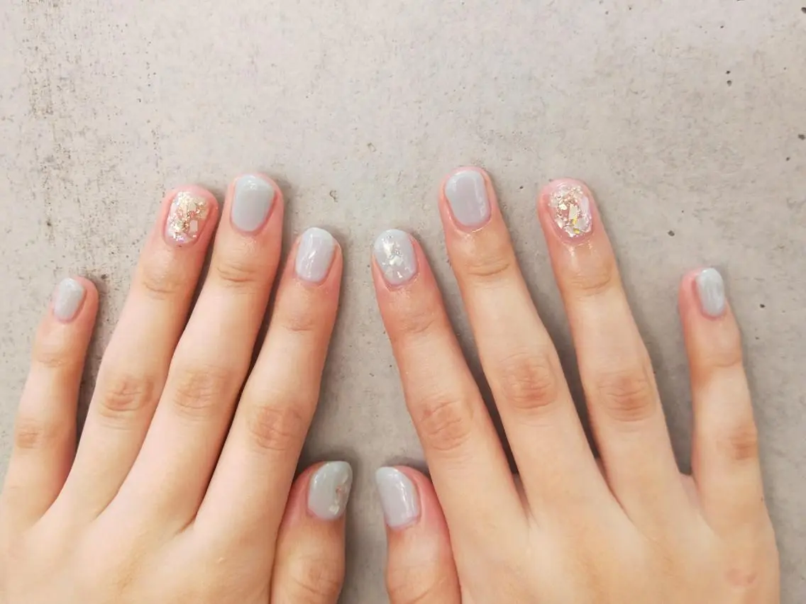 ネイル ハンドネイル ハンドケア はばすみれ🎀ﾈｲﾙ 光ﾌｪｲｼｬﾙ ﾍｱのネイルデザイン