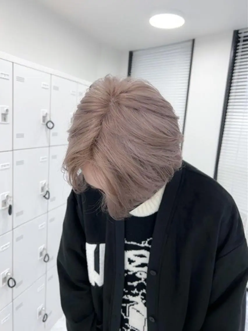 【💫ミニモ限定💫】メンズカット＋ブリーチありorなしダブルカラー　　　ミニモ学割/韓国の写真