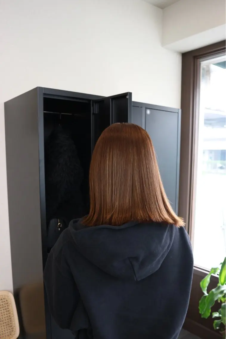 ミディアム カラー ヘアカラー トリートメント 大野 桃果のヘアスタイル