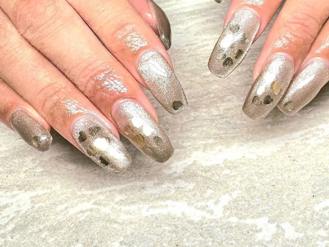 ネイル ハート マグネットネイル JULIE NAILのネイルデザイン