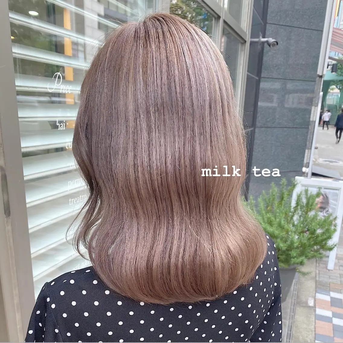 ミディアム カラー 透明感カラー ラベンダーカラー ツカハラ　リリカ 👒柔らかカラー👒のヘアスタイル