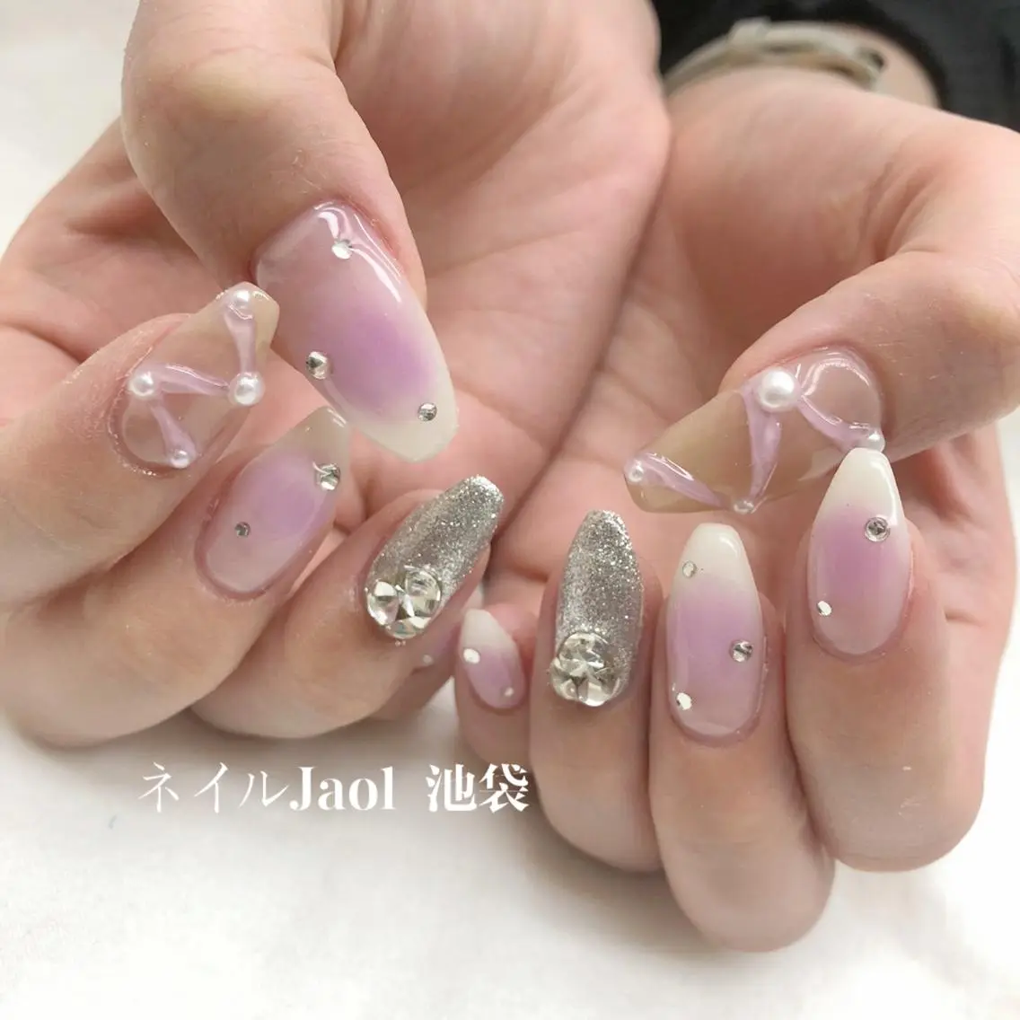 セミロング ネイルJaol 池袋のネイルデザイン