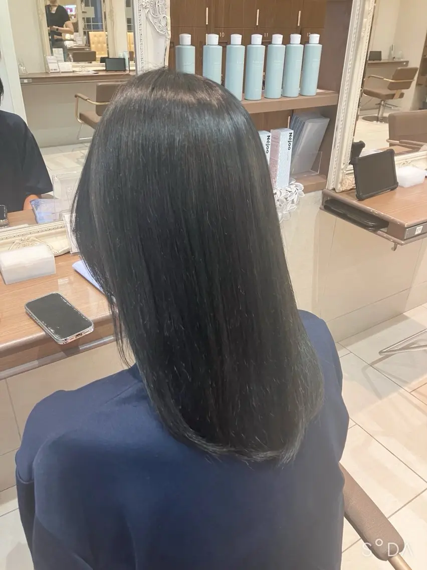 カラー ヘアカラー 韓国風レイヤー& 透明感カラー✨のヘアスタイル