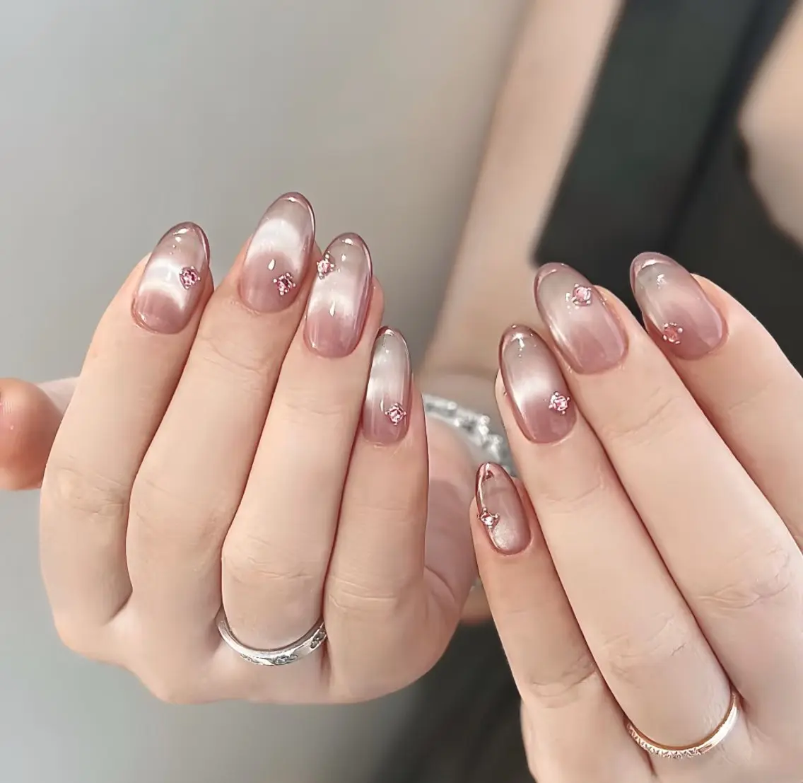 ネイル アートネイル チークネイル 長さ出し フレンチネイル ジェルネイル YK Beauty Salonのマツエク・マツパデザイン