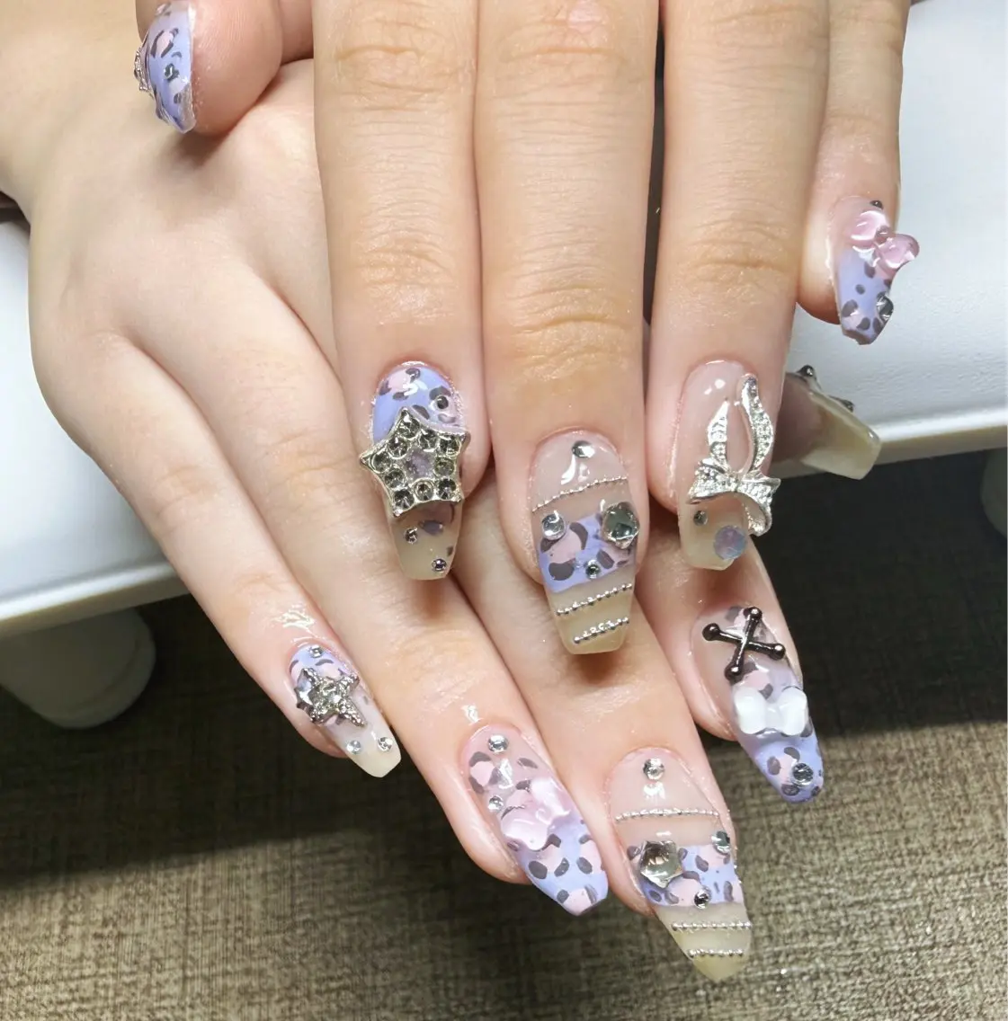 ネイル アートネイル べっ甲ネイル チークネイル 成人式 長さ出し For you. Nail Salonのネイルデザイン