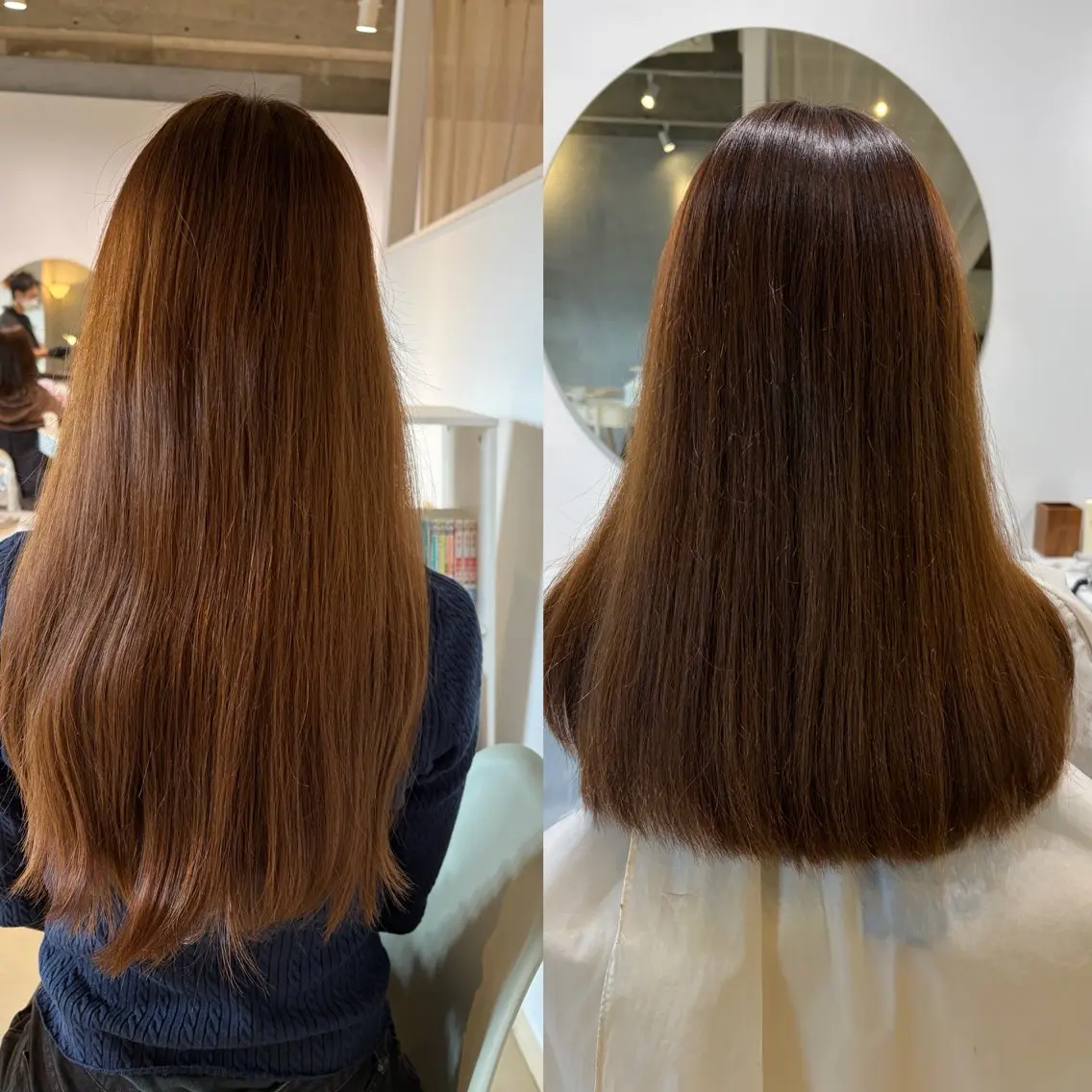 セミロング 山下 阿雅のヘアスタイル