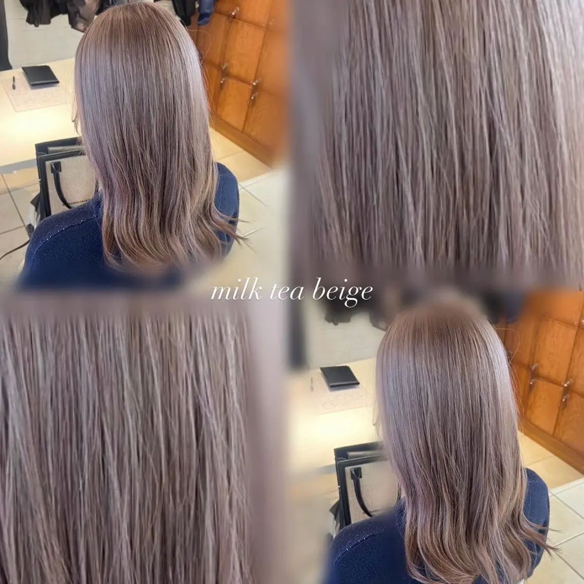セミロング 💫レイヤーカット 💫ブリーチ💫サキのヘアスタイル